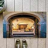 DOUX & CONFORTABLE : Le tapis de bain avec un design unique est fabriqué à partir de microfibre de haute qualité, offrant une sensation ultra-douce qui procure du confort à vos pieds.