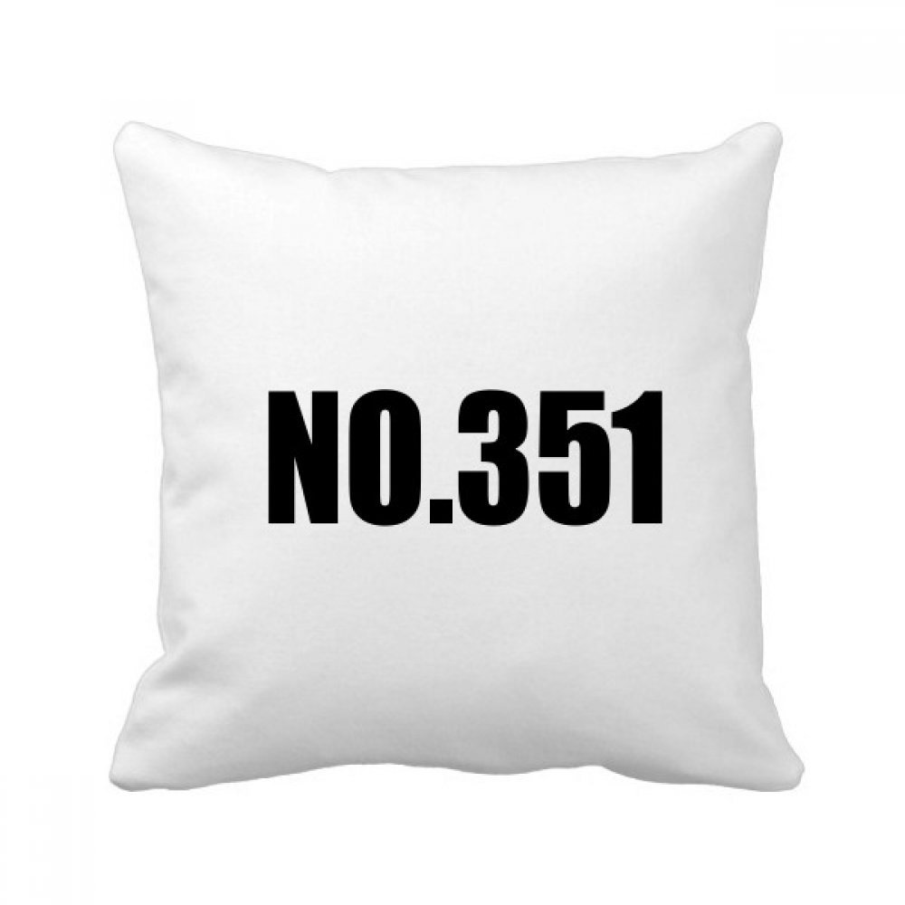 Coussin carré haut de gamme motif numéro 351 multicolore pour décoration