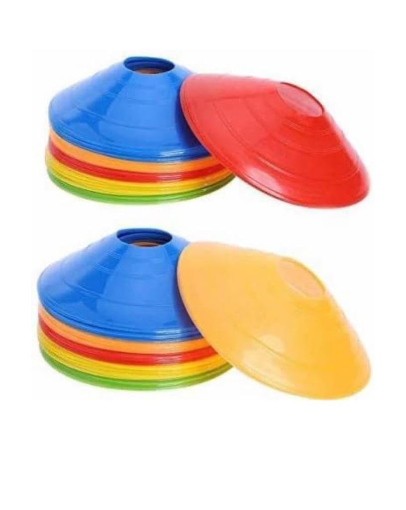 Tasco Sports Soccer Cones for Training, Football, Kids, Sports, Field Cone Markers, Cones for Football with Stand - 2 Inch Space Marker Cones (Multicolor, 10 Cones Set) (B0CH51SSQR) Amazon Price History, Amazon Price Tracker