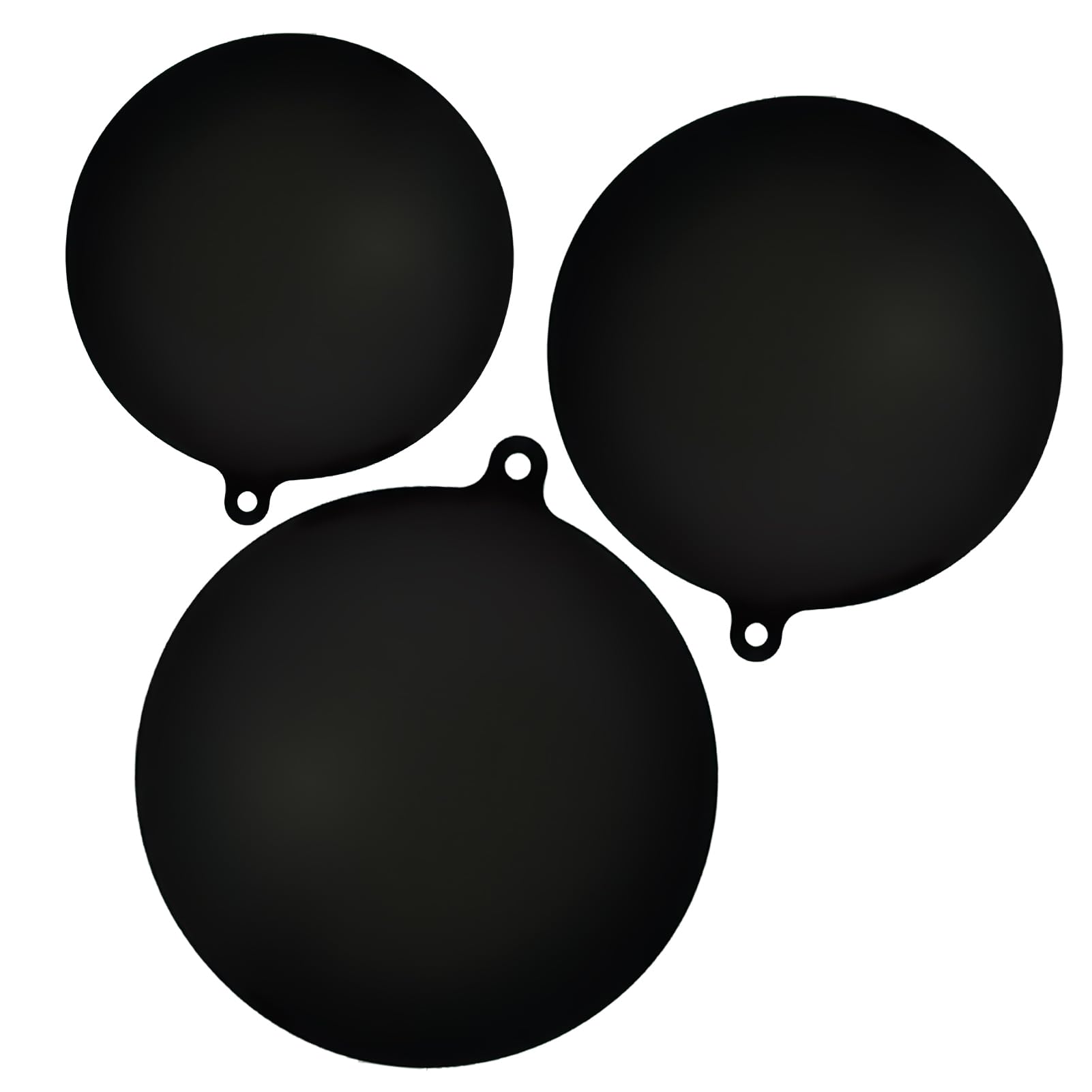 4 Pieces Protectors for Induction Hob, Silicone Induction Mat, Induction Cooker Protector, Black