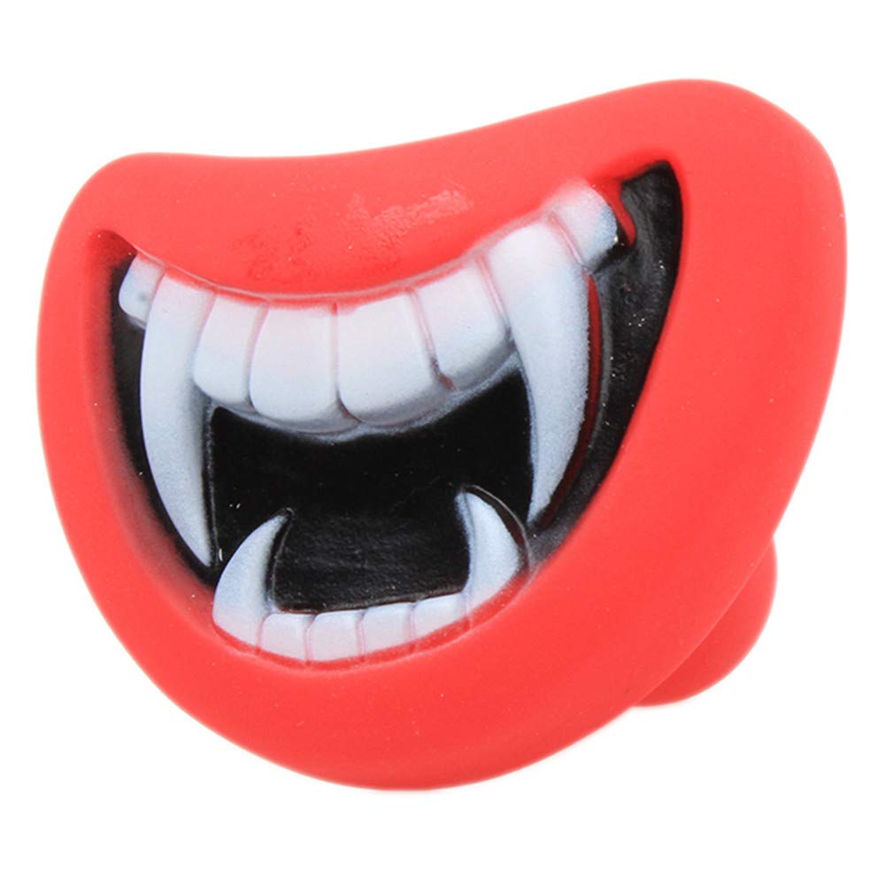 Funny Pet Dog Silicone Red Lip Toys Puppy Dog Chewing Squeak Sound Training Toy Gift for Pet Comfortable and Environmentallyreliable