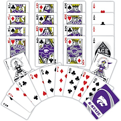 Image of MasterPieces NCAA Kansas State Wildcats Playing Cards, 2.5 inch x 3.5 inch