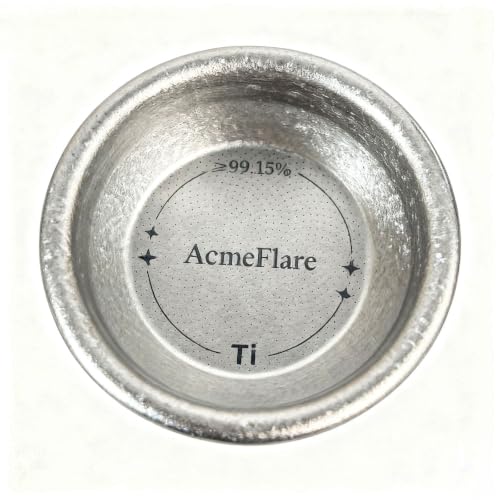 58mm TA1 Pure Titanium Espresso Filter Basket, 18g...