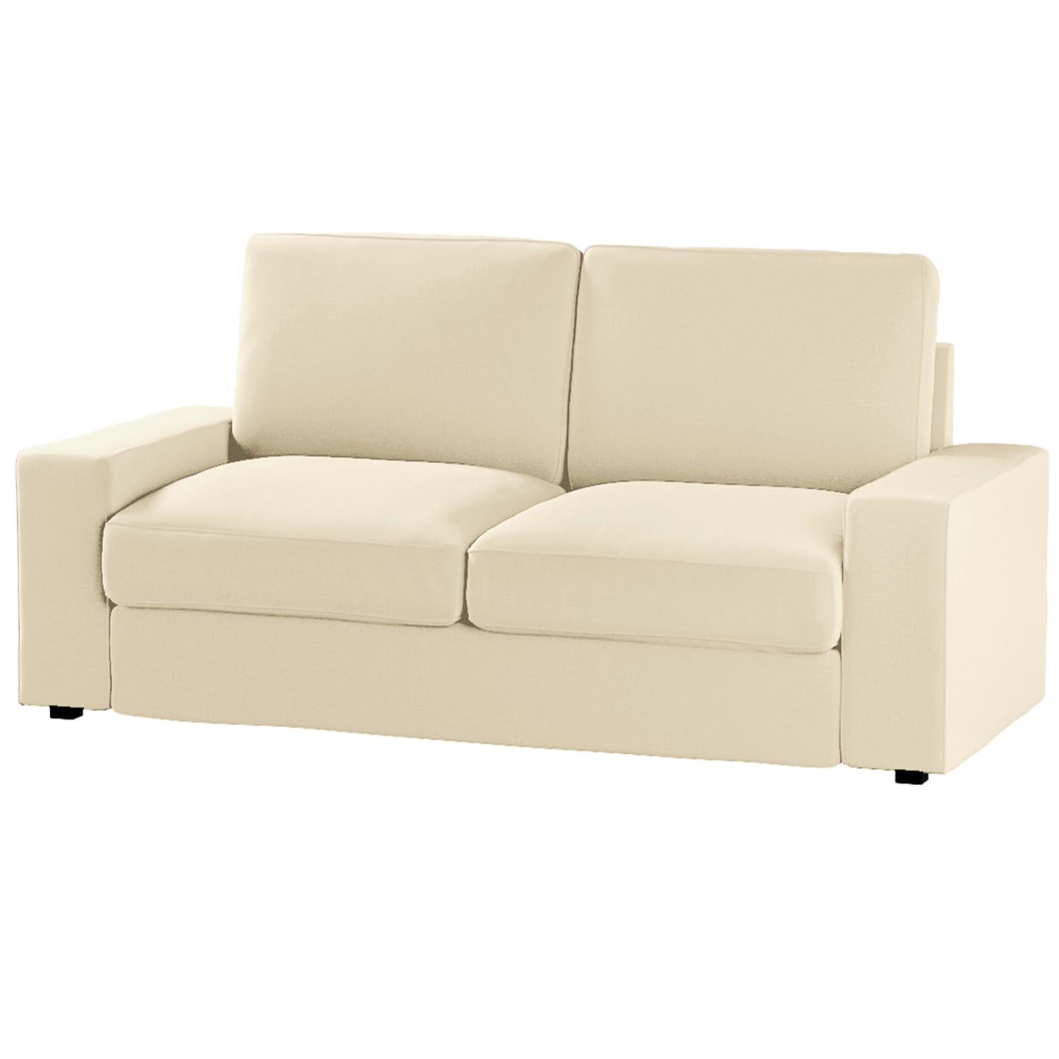 Velvet Couch Cover ONLY! for IKEA Kivik Loveseat (190cm), Short Velvet Sofa Covers for 2 Cushion Small Couch, Sofa Slipcovers for Living Room with Cushion Covers (SR-19, loveseat)