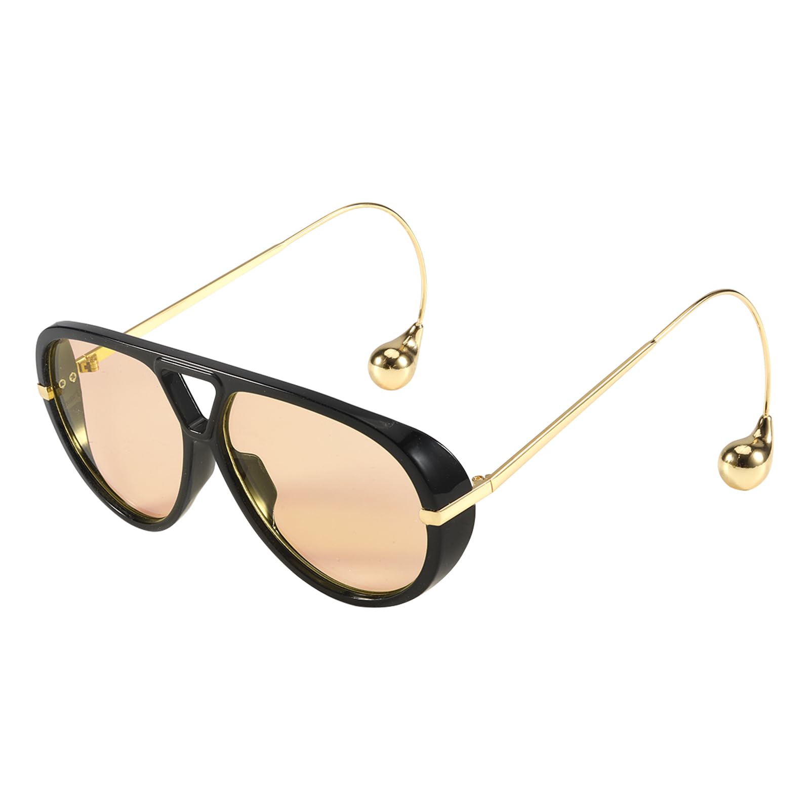 SODQW Oversized Aviator Sunglasses for Women With Earring Trendy Large Big 2025 Designer Shades Adjustable Temples