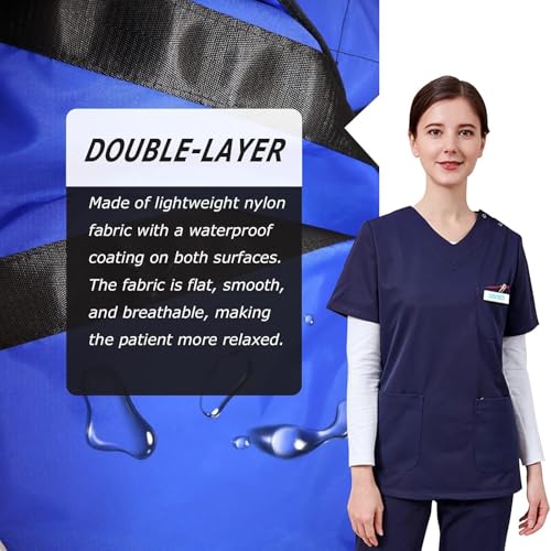 Coussin de transfert patient avec 8 poignées drap de positionnement bleu - 6