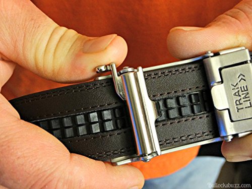 Kore Men’s Full-Grain Leather Track Belts | “Intrepid” Stainless Steel Buckle #TOP3