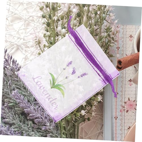 20 bolsas vacías con cordón para organizador de hogar miniatura 6