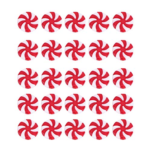 Garneck 50 Uds. De Adornos para Dulces Conjunto de Adornos para Árboles de Navidad Decoraciones Colgantes de Caramelos Falsos de Plástico Colgante de Dulces Suministros para Fiestas de Cover