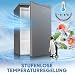 Bomann® Kühlschrank mit Gefrierfach | 109 Liter | energieeffizient, leise & kompakt | 2 Ablagen, Obst- & Gemüsefach | 4-Sterne-Gefrierfach | Türanschlag wechselbar | KS 7251 inox