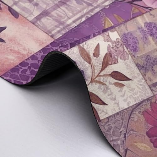 Alfombrilla de diatomita morada de 50x80 cm para evitar caídas en baño 6
