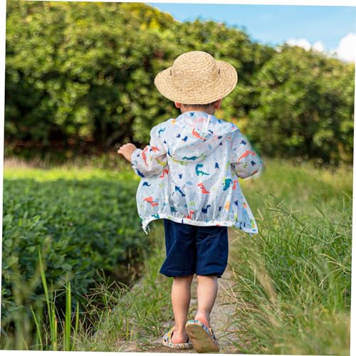 VALICLUD Straw Farmer Hats for Kids 31cm Diameter Beach Hats for Kids Fashionable Straw Hat2