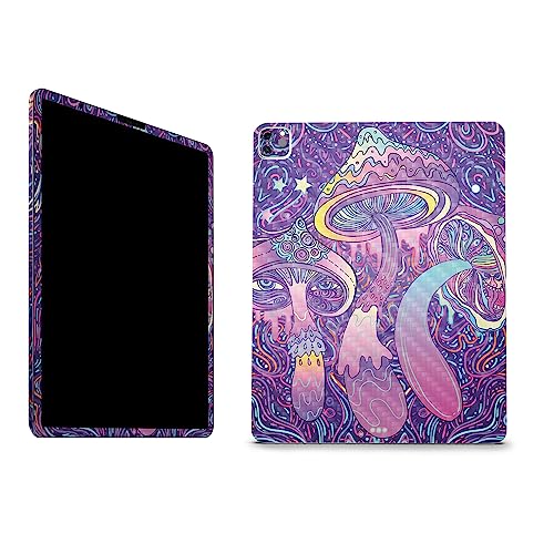 Image of MightySkins Carbon Fiber Skin Compatible with Apple iPad Pro 12.9 inch M2 6th Gen (2022) Full Wrap Kit - Bad Trip | Protective, Durable Textured Carbon Fiber Finish | Easy to Apply | Made in The USA