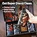 Every Man Jack Marvel Collectors Box Body Wash Gift Set - Includes Four Body Washes with Clean Ingredients & Incredible Scents - Fresh Air, Winter Mint, Crimson Oak, and Wakanda Herbs
