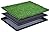 Dog Toilet Tray with Artificial Grass, Portable Dog Litter Tray for Indoor/Outdoor, Fake Pee Grass for Dogs, Easy to Clean, Reusable, Removable (51 * 76 cm)