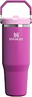 Vista 11 de Stanley IceFlow - Vaso con pajilla abatible con asa, de 20 onzas, tapa giratoria y popote abatible, botella de agua resistente a fugas, acero