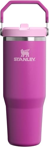 Miniatura 12 de STANLEY IceFlow 2.0 - Vaso con pajilla abatible con asa, 40 onzas, tapa giratoria y popote abatible, botella de agua resistente a fugas, acero
