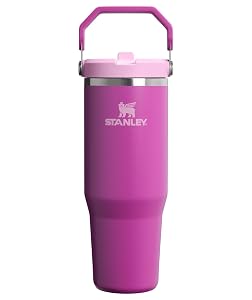 Vaso térmico STANLEY IceFlow 2.0 con tapa abatible, 30 oz, Dark Blossom