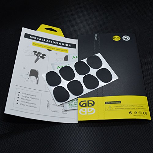Wingkind Alto/Tenor Saxophone & Clarinet Mouthpiece Cushions Patches Pads, 0.8Mm Black (8 Pieces) #TOP3