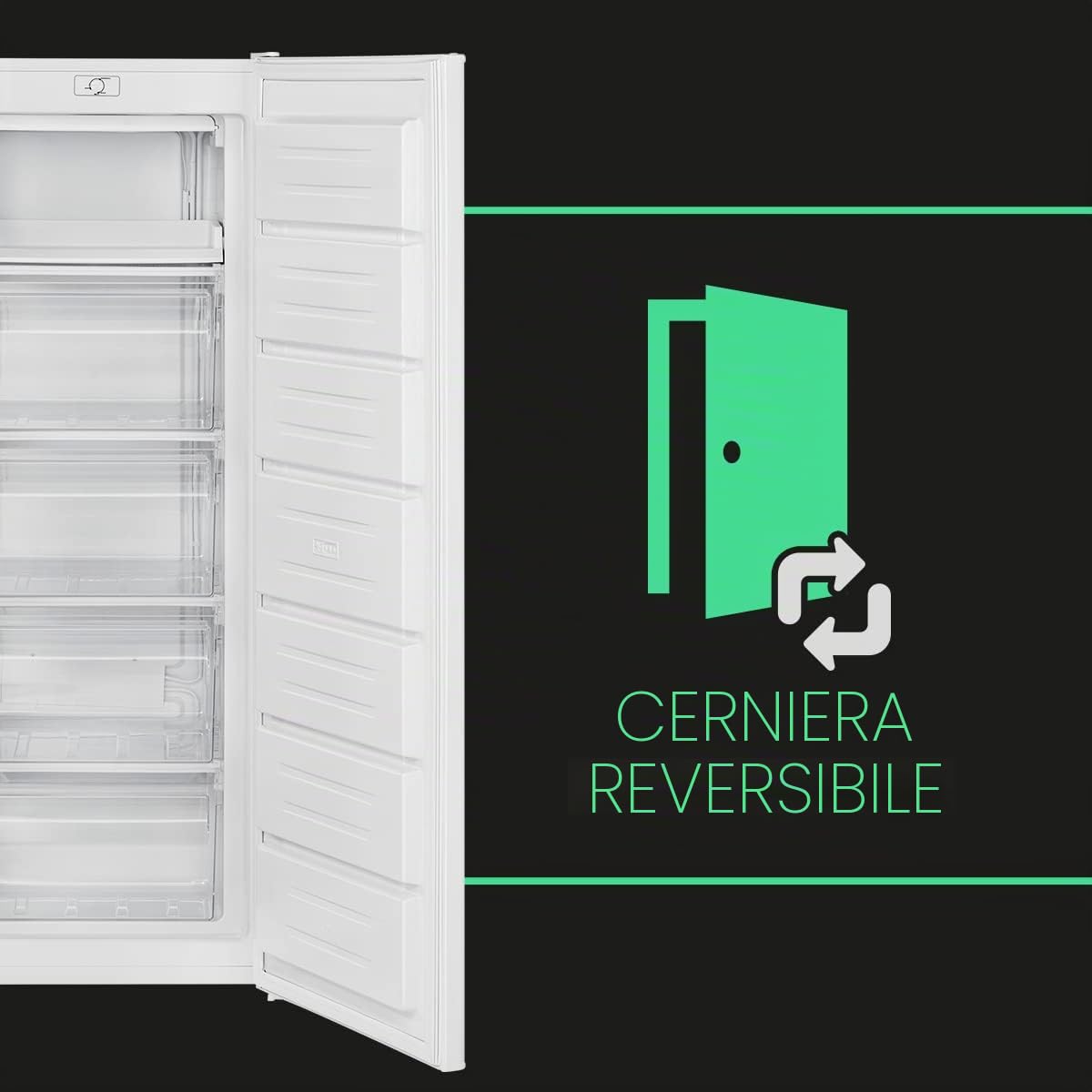 Congelatore Bomann® | Congelatore a pozzetto | Congelatore | Capacità 168 litri | Cerniera della porta reversibile | Scomparto congelatore a 4 stelle | GS 7340 Bianco