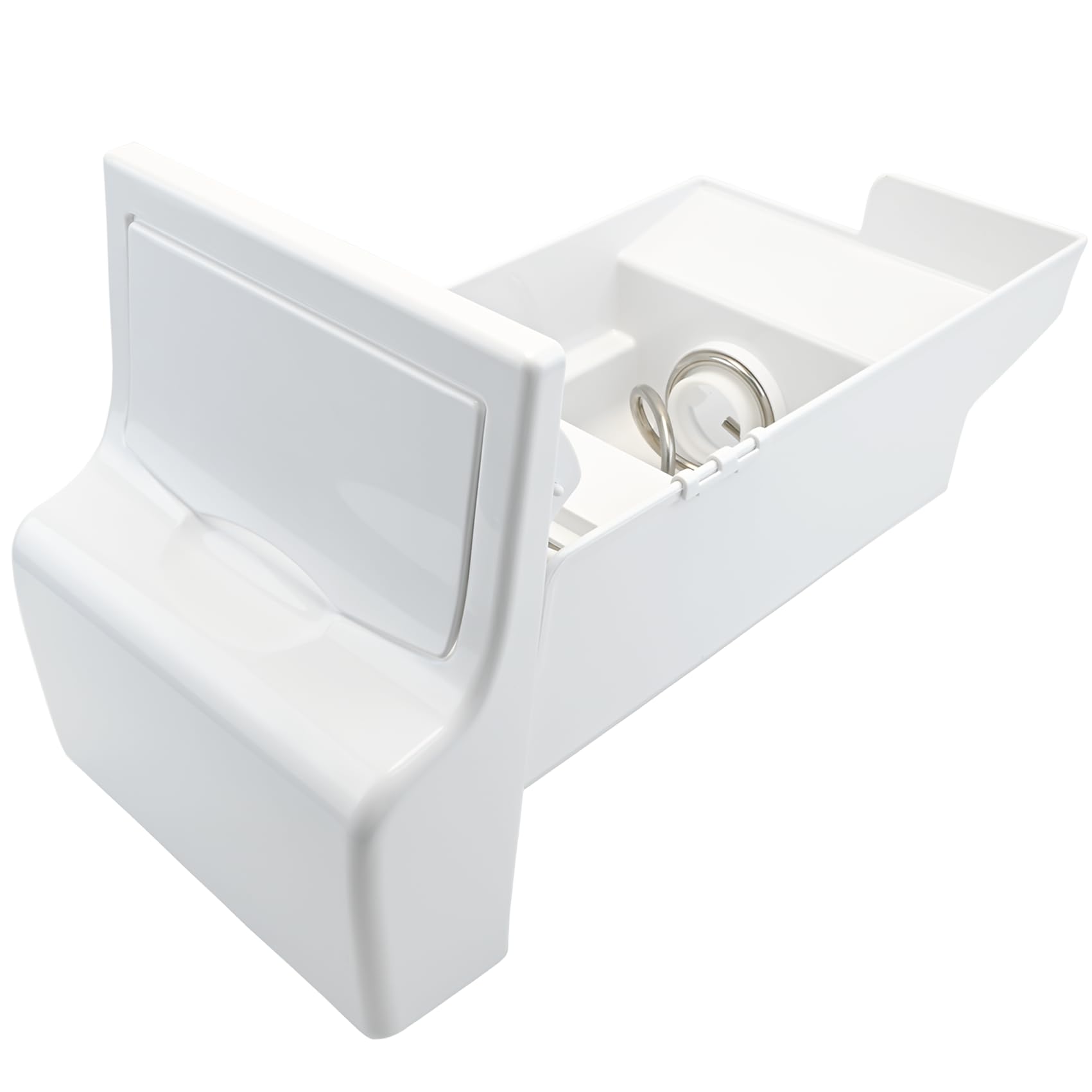 Upgraded 241860803, AP4300918 Ice Bucket Assembly Compatible with frigidaire, Kenmore, Gibson, Crosley, White-westinghouse Refrigerator etc, Replace 218842802, 240323813, 1376941, PS1991430 etc