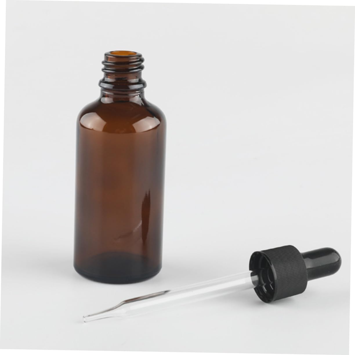 Healeved 12 Stück 30 Ml Braunglas Tropfflaschen für Ätherische Öle Nachfüllbar Silikonpipette Transparent Reiseaccessoires Wiederverwendbar