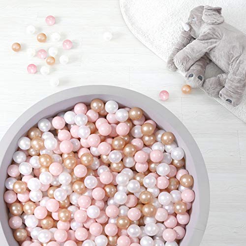 Image of TRENDPLAY Plastic Balls for Ball Pits 2.2 Inch, Pack of 50 100 200 500 Hollow Balls, Perfect for Toddler Baby Pools,Party,Festival Decoration