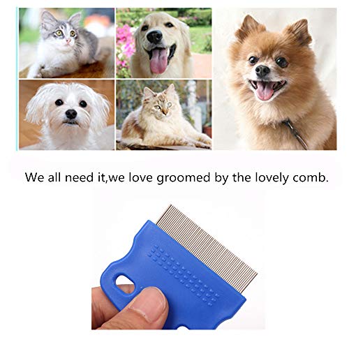 2 Pcs Cat Combs Dogs Grooming Combs Tear Stain Remover, Effectively Removes Crust, Loose Hair, Eye Stain On Pet(Random Color) #TOP3