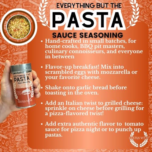 Image of Gustus Vitae | Everything but the Pasta Sauce | Gourmet Italian Seasoning | Authentic Italian Spice Blend | Non GMO | No MSG | No Fillers | Handmade in USA | Magnetic Tin | Small Batch | All Natural