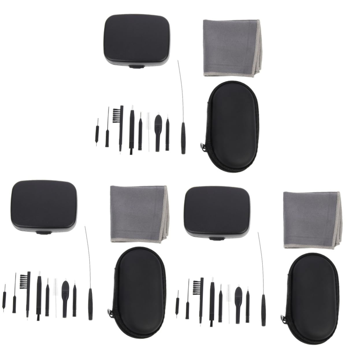 VALICLUD 3 Set Strumenti per Apparecchi Acustici Kit con Cacciavite e Accessori Scatola Zippata per Manutenzione e Quotidiana