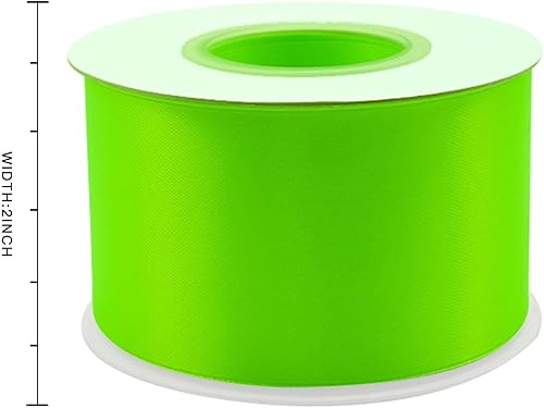 Miniatura 663 de Cinta de satén rosa polvoriento de doble cara de 1/4 pulgadas x 50 yardas, cintas de poliéster polvorientas para envolver regalos, cinta de tela