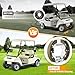 CLUBRALLY Golf Cart Rear Brake Shoes Deluxe Repair Kit, Rear Brake Self-Adjusting and Brake Shoes Repair Kit for 1995-Up Club Car DS & 2004-Up Precedent, OEM#101823201.101815502