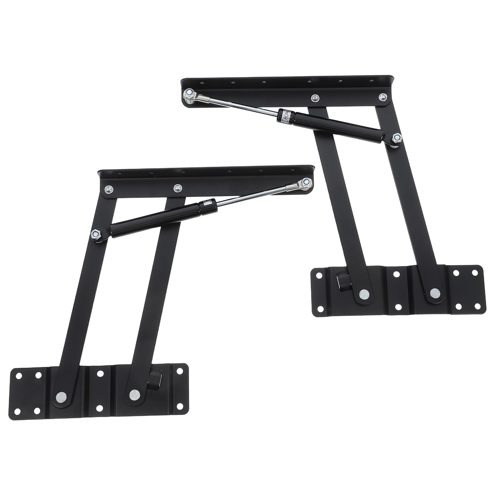 Tige pneumatique stable 80N et mécanisme de levage pliable pour table basse en acier