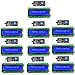 hiBCTR 10 Pieces LCD1602 LCD Display Module 16X2 Character Row Blue Backlight LCD Module PCF8574T PCF8574 IIC I2C for Raspberry Pi Arduino STM32 DIY
