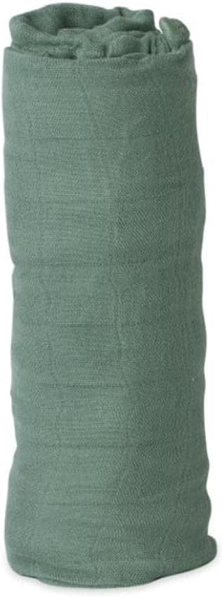 Little Unicorn – Sage Deluxe Swaddle | Single | 100% Rayon Muslin from Bamboo | Super Soft | Newborns and Infants | Large 47” x 47” | Machine Washable