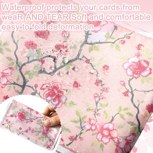 4 fundas para cartas Mahjong Chinoiserie en tela y PVC miniatura 5