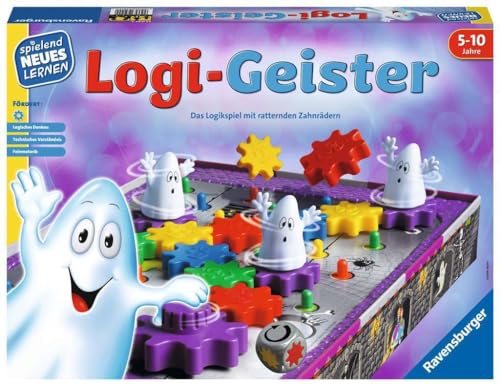 Ravensburger 25042 - Logi-Fantasmas - Jugar y Aprender para niños, Juego Educativo para niños de 5-10 años, Jugando Nuevo Aprendizaje para 2-4 Jugadores