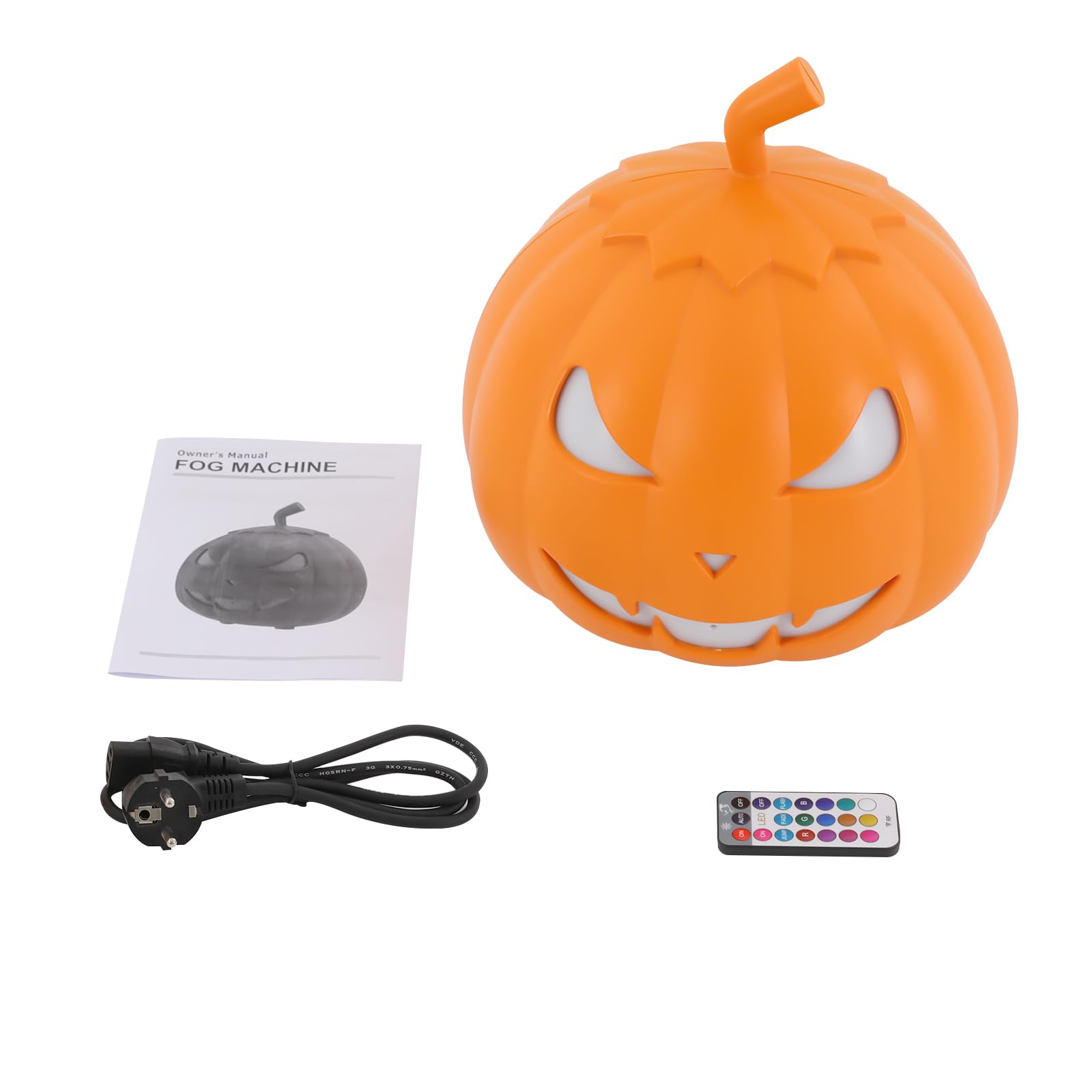 Nebelmaschine, 800w Licht Smoke Machine,KüRbis Led Licht Mit Kabelgebundenen Und Funkfernbedienungen FüR Party,Halloween