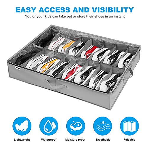 Inaya IN-UBSO-2SHOES Under Bed Shoe Storage Organizer Set Of 2 thumb #1