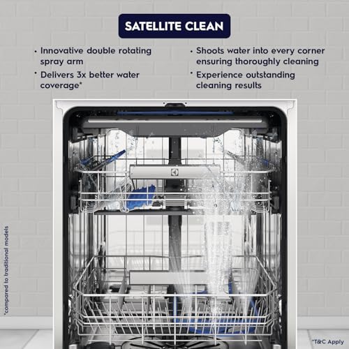 Image of Electrolux 15 Place Settings Dishwasher Machine for Home, Fully Automatic with AirDry, Stainless Steel, UltimateCare 700, ESZ69300SX