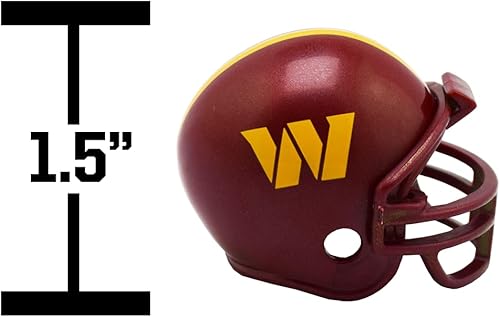 Miniatura 3 de Riddell - Juego de 32 piezas de seguimiento de casco de la NFL, cascos de tamaño chicle, todos los logotipos actuales de la NFL, nuevo juego 2023