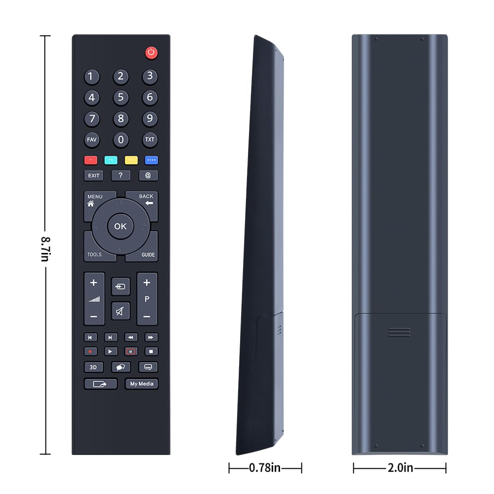Télécommande Pour TV Grundig 39VLE931BL 932BH 933BH – Réf. TP6/TP7/TP9 – Neuf