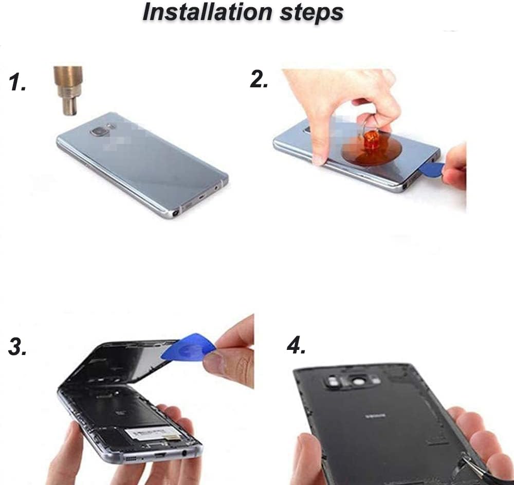 Note 20 Ultra Back Glass Replacement for Samsung Galaxy Note 20 Ultra 5G Back Glass Cover with Pre-Installed Camera Lens and Adhesive + Repair Tool Kits(Mystic Black)