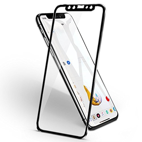 Image of STP FEEL Ultra Premium Tempered Glass Screen Protector Guard For iPhone X /iPhone 11 Pro /iPhone XS (White, Pack of 1) Edge to Edge Coverage Screen Guard with Easy Installation Kit