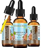 Botanical Beauty MARACUJA OIL 100% Pure Natural Cold Pressed Undiluted for Face, Skin, Hair, Body, Lip, Nails 0.33 Fl.oz.- 10 ml Rich in vitamin C