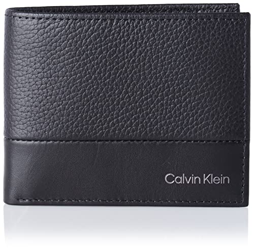 Calvin Klein Subtle Mix Bifold 6CC W/Bill, Portefeuille Homme, CK Black, Taille Unique