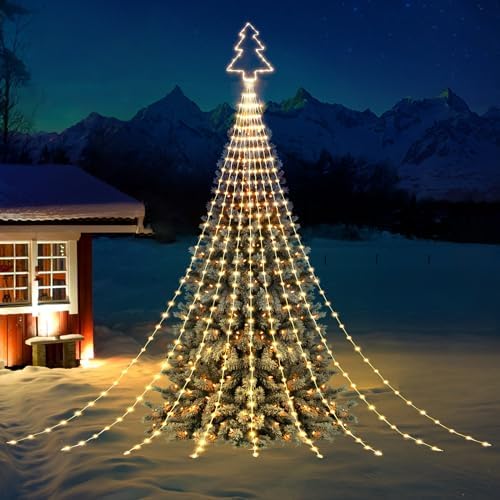 Christmas Decorations Tree String Lights 354 LED 11.8ft 9 Strands