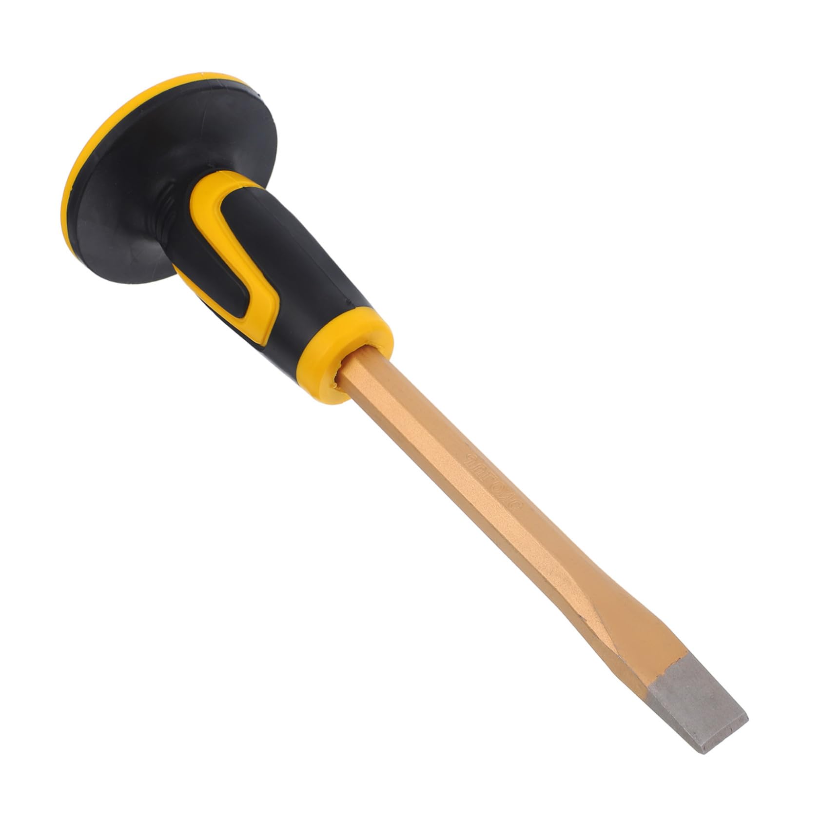 GLEAVI 3pezzi Scalpello Per Muratura Con Protezione Chisel Duro Per Lavori Di Pietra e Manico Ergonomico Strumento Versatile Per Falegnami e Muratori