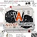 ALLOYWORKS 4 Row Core Aluminum Radiator Replacement for 1966-1979 Ford F-100 F-100 F-150 F-250 F-350 1978-1979 Ford Bronco Radiators With Shroud Fan Thermostat Relay Kit, L6 V8 Chevy Engines Only
