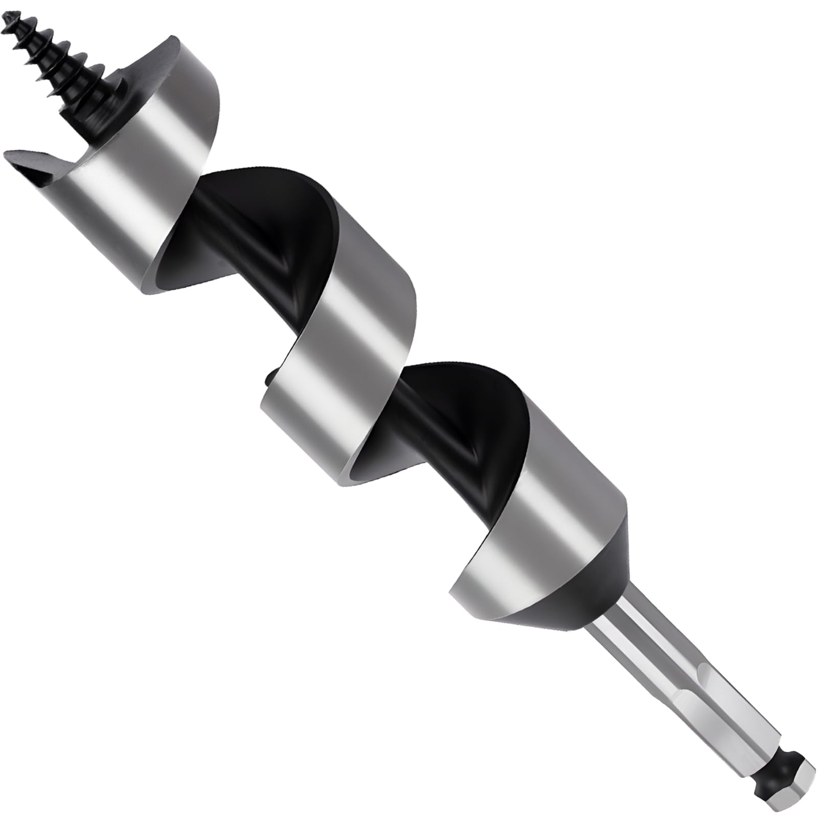 MOXPIFY Wood Auger Drill Bits, 38mm Timber Drill Bits 155mm Long Hex Shank, Extra Long Drill Bits Wood For Woodworking (38mm x 155mm) โ image 1